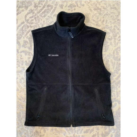 Columbia Other - COLUMBIA Mens Black Fleece Full Zip Vest
